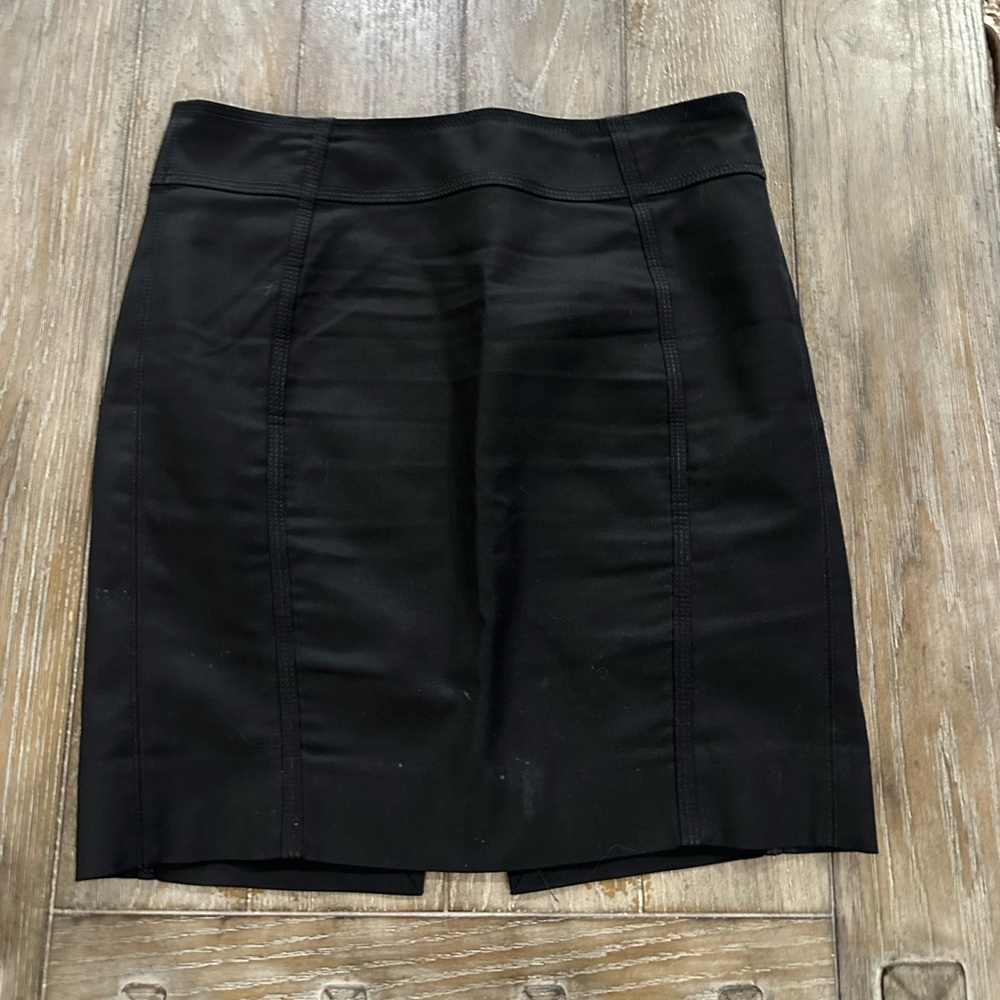 WHBM Black Knee-Length Pencil Skirt for Work